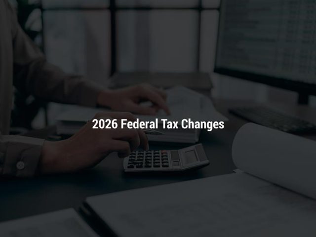 Federal Tax Planning 2026 West Michigan CPAs