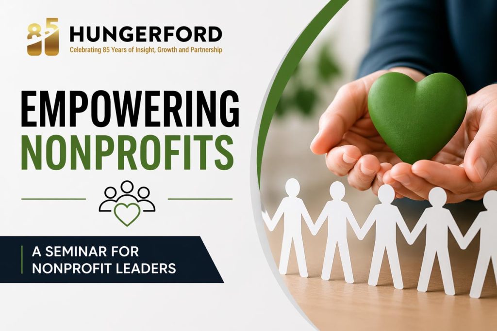 Seminar For Nonprofit Leaders Hungerford